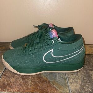 Men’s Nike Book 1 Forest Green Sneakers with White Logo